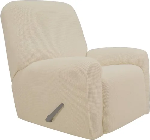 Vista 61 de PureFit Funda elástica para sofá biplaza, funda de sofá suave y antideslizante de jacquard de elastano, protector de muebles lavable con espuma