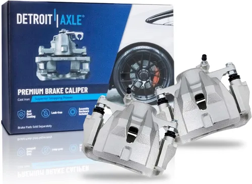 Vista 150 de Detroit Axle - Rotores de freno para Ford 2013-2019 Explorer Taurus Flex Lincoln MKT MKS, rotores de freno de disco ranurados perforados de repuesto