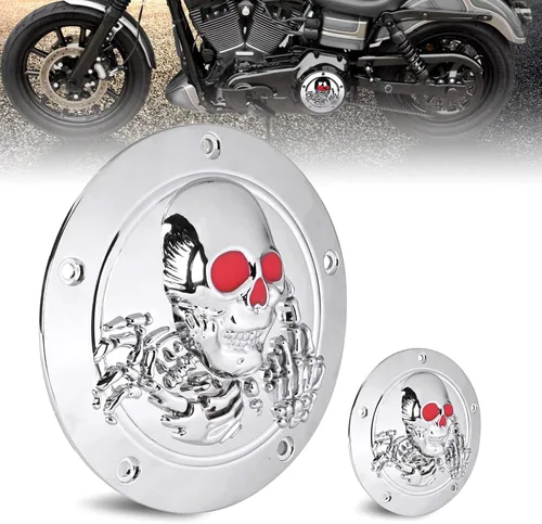 Vista 10 de Tapa de distribuidor de 5 agujeros y tapa de punto para Harley 1999-2014 Big Twin Cam EVO Touring Road King Electra Glide FLHR FLHX FXST Dyna