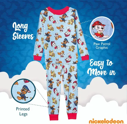 Vista 5 de Nickelodeon Pijama de algodón de ajuste cómodo para niño de la Patrulla Canina