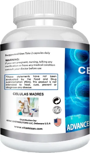 Vista 3 de VITAMISAN Celulas Madres 4 Botellas Algas Azul Verde AFA