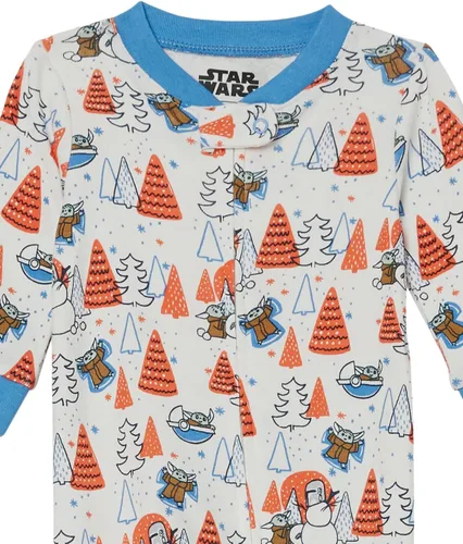 Vista 72 de Amazon Essentials Disney Marvel Star Wars - Pijama unisex de algodón con pies para bebés y niños pequeños, paquete múltiple