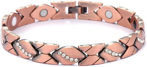 Vista 4 de Pulseras de cobre para hombres y mujeres amor corazón pulsera ajustable joyería regalos