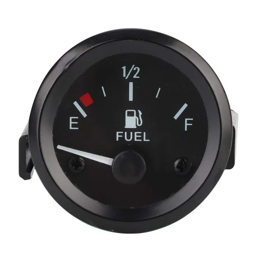 Vista 4 de Medidor de nivel de combustible universal de 2.047 in, medidor de nivel de combustible LED digital E-1/2-F con sensor de combustible, carcasa negra