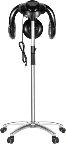 Vista 10 de Vaporizador profesional para peluquería para uso en el hogar, 110 V con capucha y temporizador de 0 a 99 minutos, altura ajustable, 4 niveles