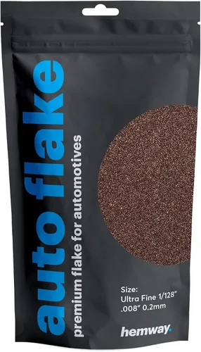 Vista 24 de Hemway Purpurina metálica automotriz MICROFINE 1/256" .004" 0.1mm 100 micras, aditivo de pintura en escamas metálicas 100 g para uso con pintura