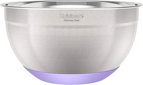 Vista 5 de Cuisinart Tazones de mezcla de acero inoxidable de 3 piezas con base antideslizante, 1.5qt, 3qt y 5qt