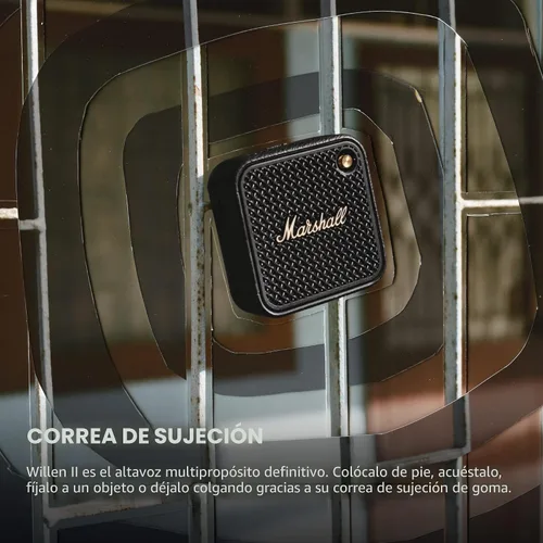 Vista 5 de Marshall Willen II Altavoz portátil Bluetooth - Negro y latón