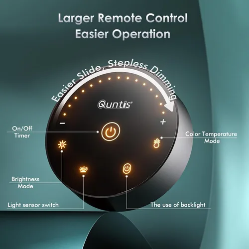 Vista 7 de Quntis Barra de luz para monitor con control remoto, 16.7 pulgadas, cuidado de los ojos, barra de luz para computadora sin deslumbramiento