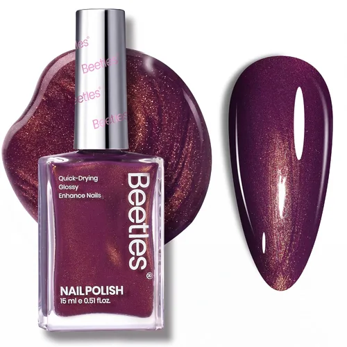 Vista 14 de Beetles - Esmalte de uñas morado, violeta nublado, 0.51 onzas líquidas 0-Violeta nublado