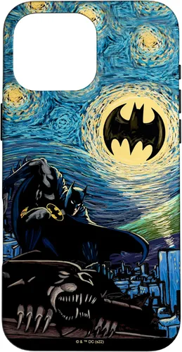 Vista 19 de DC Comics Batman Starry Night Style Painting Case para iPhone 17