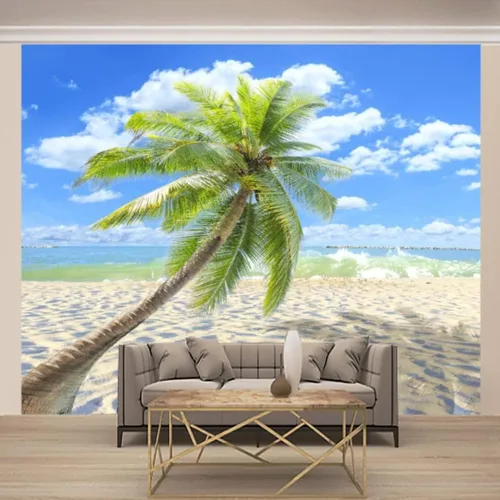 Vista 16 de Murales de pared 3D de bosque de invierno, ramas de árbol, papel tapiz autoadhesivo extraíble para sala de estar, dormitorio, decoración de pared
