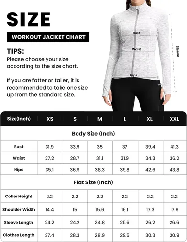 Vista 6 de QUEENIEKE Chaquetas de correr para mujer con cremallera, chaquetas atléticas ajustadas para entrenamiento, gimnasio, yoga, pista, con bolsillos