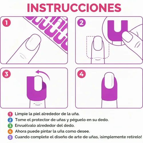Vista 2 de Outus - Protector de esmalte de uñas en forma de U, 120