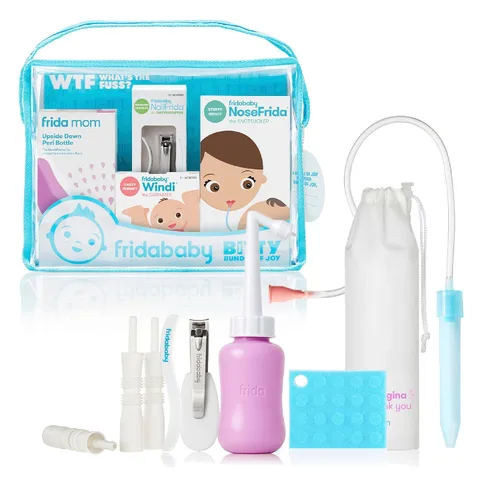 Vista 8 de Frida Basics - Kit de 6 piezas de artículos esenciales para bebés con funda de silicona