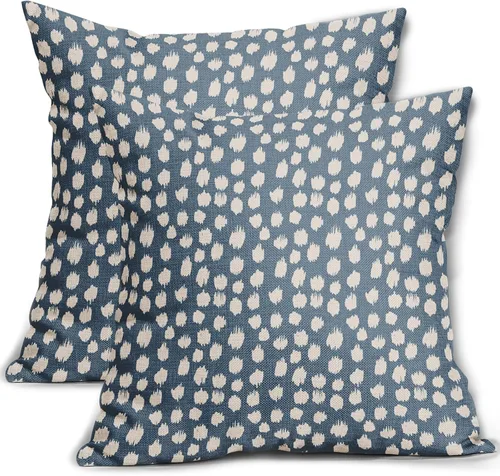 Vista 51 de Sweetshow Juego de 2 fundas de almohada de 16 x 16 pulgadas, diseño bohemio, con diseño de lunares, moderno y moderno, para exteriores, decorativas