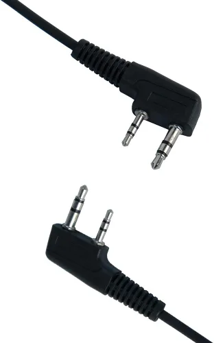 Vista 7 de Caroo Walkie Talkies - Auricular de radio para Kenwood de 2 pines para Baofeng UV-5R BF-888S BF-F8HP BF-F9 UV-82 UV-82HP Auricular para Kenwood