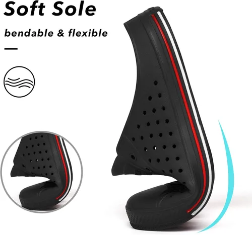 Vista 6 de SAGUARO Zuecos de jardín para hombre y mujer, zapatos casuales unisex de secado rápido, sandalias de verano antideslizantes para playa