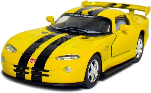 Vista 2 de KINSMART - Dodge Viper GTR-S Escala 1:36 5 pulgadas, modelo de metal fundido a presión de juguete Super Sports Race Car (naranja)
