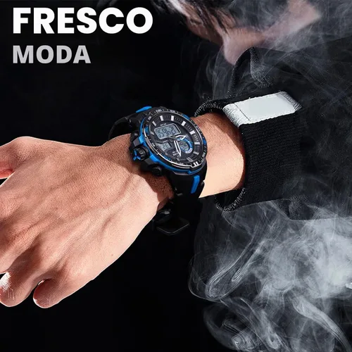 Vista 6 de PASNEW Reloj multifunción - esfera grande, impermeable, reloj deportivo al aire libre para adolescentes y niños