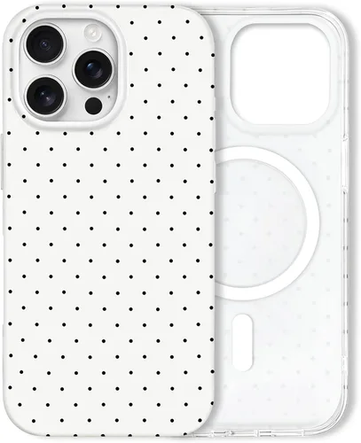 Vista 116 de Hython Funda para iPhone Air, diseño estético de lunares lindos, funda simple de 6.5 pulgadas, delgada, antiarañazos, parachoques de TPU suave, a