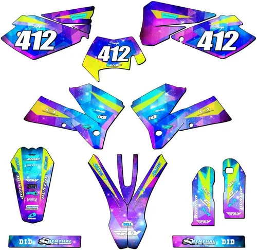 Vista 5 de Kit de base de gráficos XC Space KADET Galaxy Senge 2006-2007 compatible con KTM
