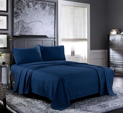 Vista 21 de Pure Bedding Juego de Sábanas Twin - Sábanas de Cama de Microfibra Ultra-Suave 1800 - Doble Cepillado - Bolsillos Profundos - Ajuste Fácil - Extra