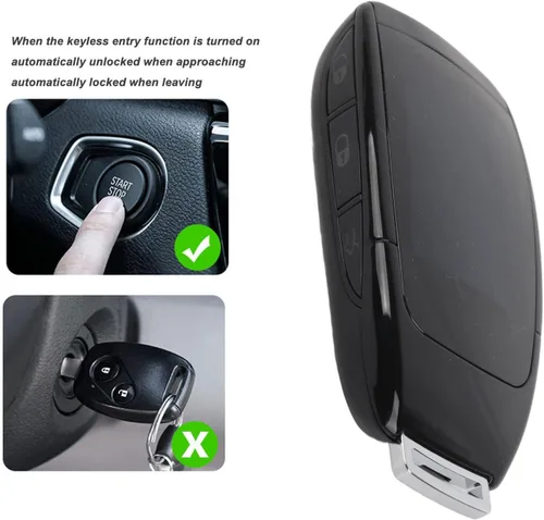 Vista 4 de Llave inteligente para automóvil, bloqueo de desbloqueo automático de entrada sin llave todo en uno con pantalla LCD de 2 pulgadas, accesorio