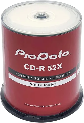 Vista 6 de CD-R 52X 700MB Logo Top Grabable Media – 100 discos de caja de pastel de huso CD en blanco para grabar música a granel discos de CD grabables 100
