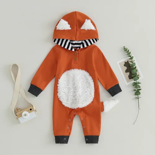 Vista 2 de CIYCUIT Disfraces de Halloween para bebé niño y niña, trajes de zorro