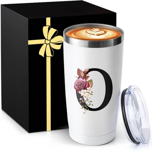 Vista 15 de Taza de café aislada de 20 onzas con tapa de acero inoxidable a prueba de derrames y fugas, pesada, grande, reutilizable, térmica, para viajes