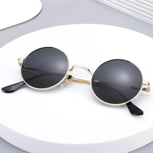 Vista 6 de Pro Acme - Gafas de sol polarizadas redondas para hombre y mujer, estilo John Lennon