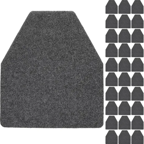 Vista 11 de Nuanchu Paquete de 6 tapetes para orinario para hombres, antideslizantes, para uso comercial, altamente absorbentes, almohadillas de baño para baño