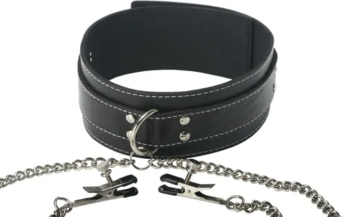 Vista 2 de Collar con abrazaderas para pezones