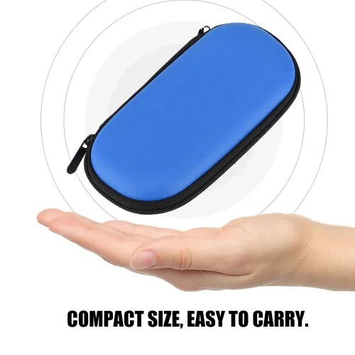 Vista 2 de fosa Protective Hard Carrying Case Cover Pouch Portable Travel Organizer Bag for Sony PS Vita, Shockproof Playstation Vita Travel Pouch(Blue) video