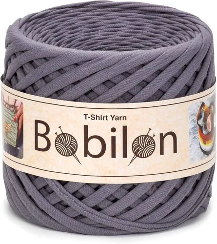 Vista 17 de Hilo de camiseta de algodón de 5 a 0.276 in, 328.1 ft / 110 yardas, para ganchillo, tejido y macramé, ártico 100% cotton t shirt yarn for crochet