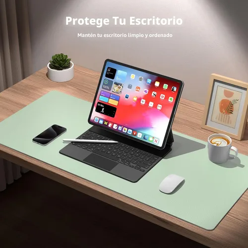 Vista 4 de Aothia - Protector de escritorio de cuero sintético grande, base antideslizante para mouse y superficie para escribir, impermeable, fácil de Agua