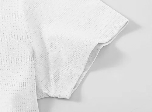 Vista 5 de BASUDAM Polo de golf para mujer, cuello en V, manga corta, sin cuello, camisetas de tenis para correr, secado rápido