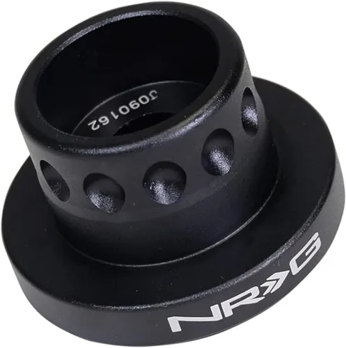 Vista 8 de NRG Innovations NRG-SRK-140H Adaptador de buje corto de liberación rápida para volante estilo carrera, patrón de pernos 6 X 70mm, cuerpo negro