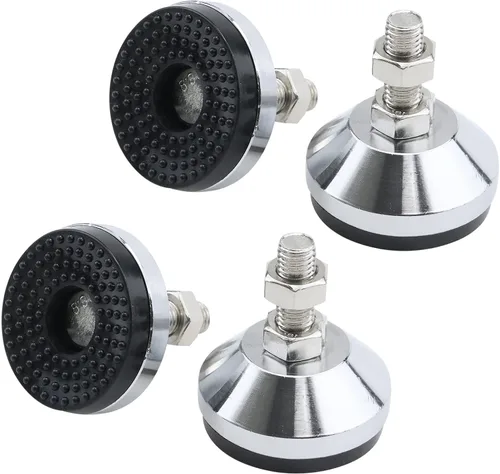 Vista 15 de Antrader 4pcs M8x50mm Ajustable Muebles Glides Antideslizante Nylon Reforzado Base Redonda 4.449 in Pie de nivelación
