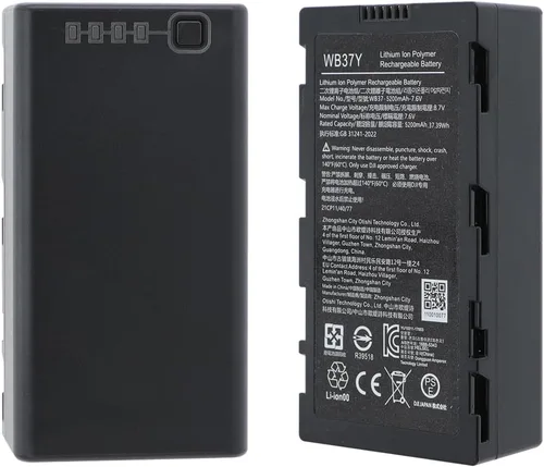 Vista 2 de WB37 Batería 7.6 V 5200 mAh para DJI Phantom 4 Rtk T20P T25 T25P T30 T40 T50 T60 T70 T70P T100 T100S FC200/M300 Control remoto pantalla