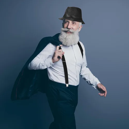 Vista 5 de SATINIOR Disfraz de los años 20 para hombre con chaleco de gángster, sombrero, reloj de bolsillo y tirantes (XL, negro, rayas negras), Negro, rayas