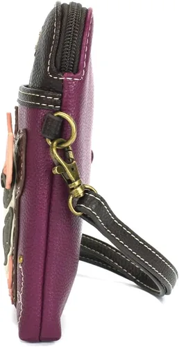 Vista 4 de CHALA Farm Animal Collection Cell Phone Crossbody Purse-Women PU LeatherCanvas Multicolor Handbag with Adjustable Strap