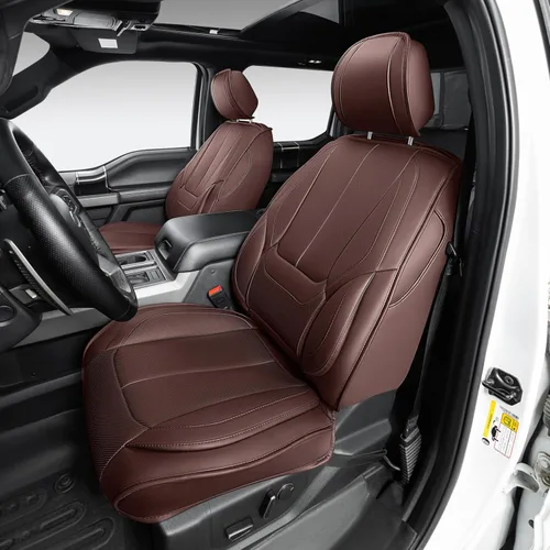 Vista 2 de OASIS AUTO Fundas de asiento personalizadas para Chevy Silverado GMC Sierra 1500 2500HD 3500HD 2014-2018 (tripulación, cabina doble y extendida)
