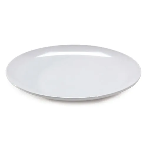 Vista 2 de G.E.T. ML-243-BK, Siciliano Collection, Platos de melamina redondos negros de 24 pulgadas (cantidad, 1) Dishwasher safe, Shatterproof, Restaurant