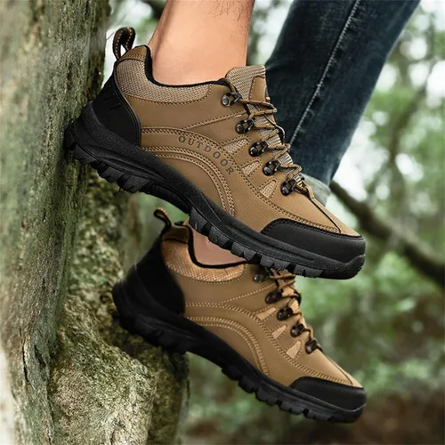 Vista 7 de Zapatos de viaje impermeables para hombre, fascitis plantar, sandalias de moda para verano y otoño, zapatos de senderismo para hombre, suela