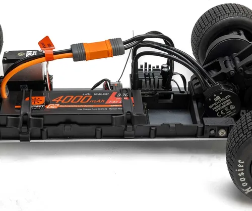 Vista 27 de Losi 22S RC Car Dirt Modelo tardío, azul, 1/10 2WD RTR Dirt Oval