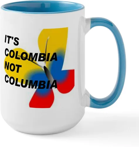 Vista 55 de CafePress - ITS COLOMBIA NOT COLUMBIA - FLAG Mugs - Coffee Mug, Large 15 oz. White Coffee Cup