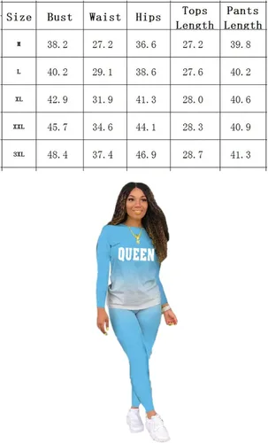 Vista 3 de MRSYVES Conjunto de 2 piezas de teñido anudado para mujer, sexy, talla grande, manga larga, tops y pantalones, conjuntos deportivos deportivos