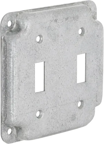 Vista 23 de Hubbell-Raco 800C 1 Toggle - Cubierta de trabajo cuadrada expuesta de 4 pulgadas